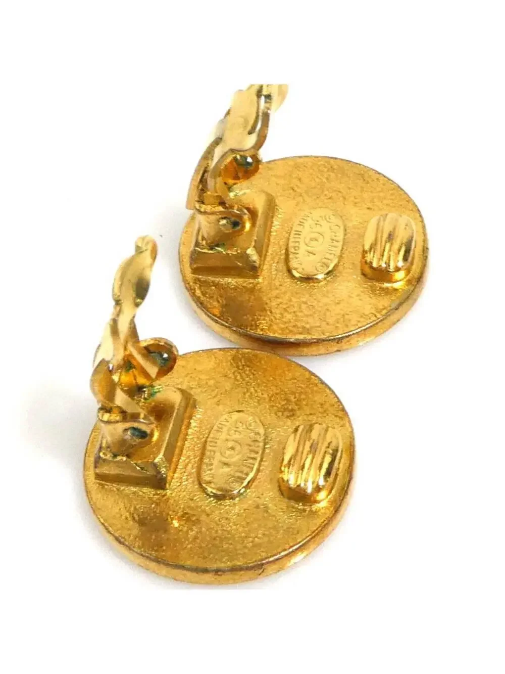 Auth Chanel Vintage Clover Clip On #303102C19B